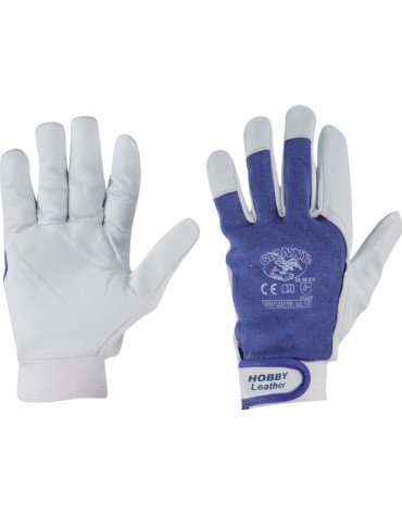 guanto HOBBY LEATHER fiore incrociato 12 paia