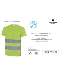 t-shirt OSAKA alta visibilita' giallo fluo