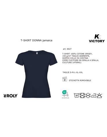 t-shirt donna JAMAICA 100% cotone