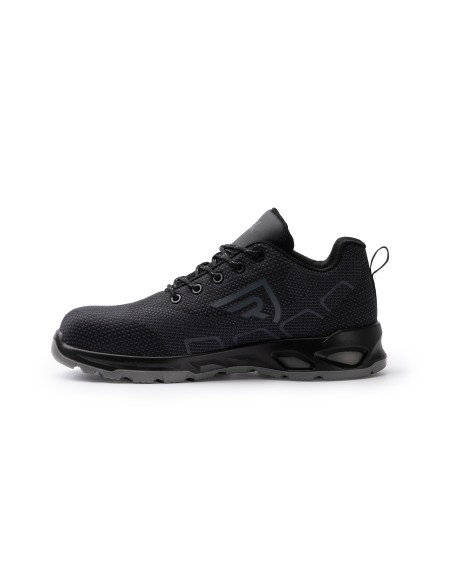 Scarpe da Lavoro Sportive, Leggere, Impermeabili S3S Ulmus Puntale in Fibra di Vetro, Suola in Poliuretano, Traspiranti, Nero