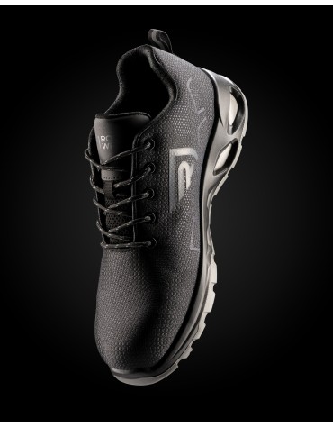 Scarpe da Lavoro Sportive, Leggere, Impermeabili S3S Ulmus Puntale in Fibra di Vetro, Suola in Poliuretano, Traspiranti, Nero