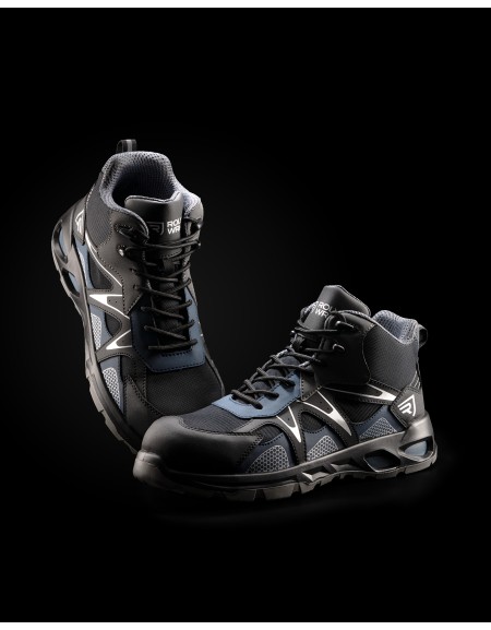 Scarpe Antinfortunistiche Alte, Sportive, Giskan S3S, Puntale in Fibra di Vetro, Suola in Poliuretano